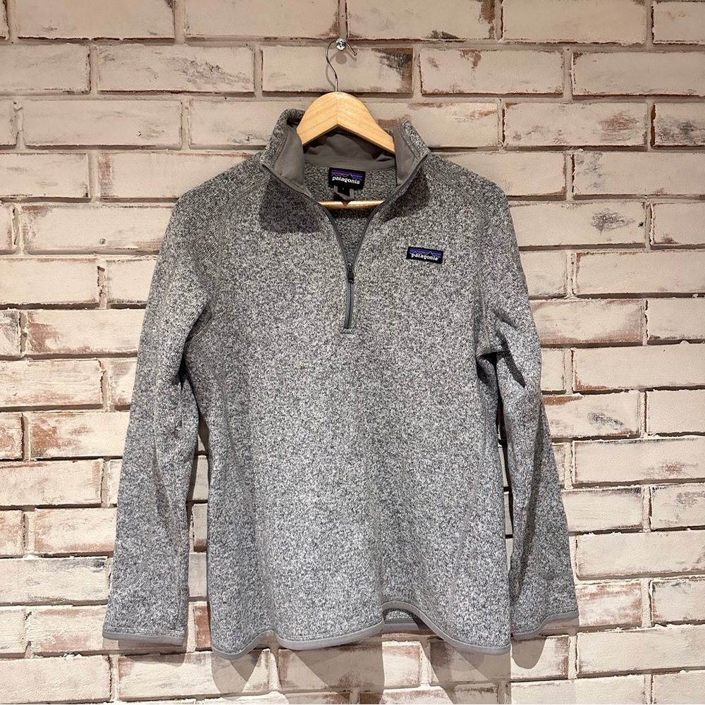 Patagonia Better Sweater 1/4 Zip Heather Gray Fleece Pullover